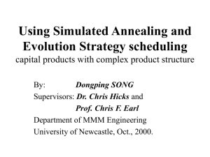 Using Simulated Annealing and Evolution Strategy scheduling
