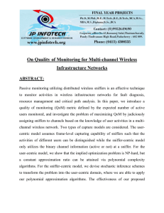 On Quality of Monitoring for Multi-channel Wireless Infrastructure