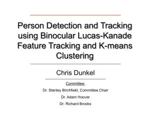 Person Detection and Tracking using Binocular Lucas