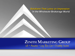 Sample Title Slide - Zenith Marketing Group