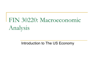 FIN 30220: Macroeconomic Analysis