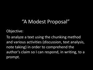 A Modest Proposal - TJ