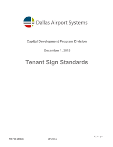 Tenant Sign Standards