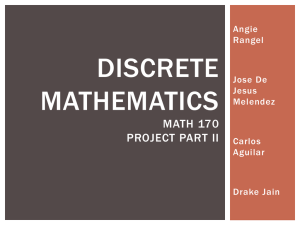 Discrete Mathematics Project part II