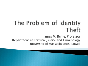 The Problem of Identity Theft