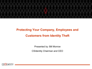 Identity Theft Overview