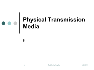 Physical Transmission Media