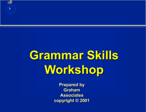 The Writing Skills Workshop -- CDER