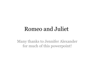 Romeo and Juliet - My Teacher Pages