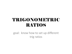 TRIGONOMETRIC RATIOS