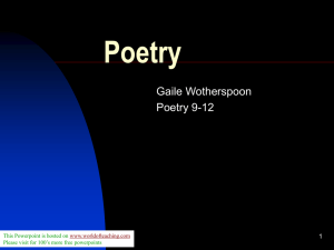 Poetry meter - World of Teaching