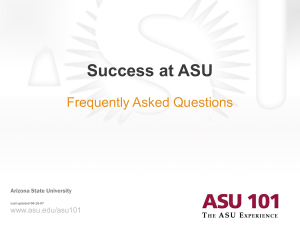Success at ASU - Arizona State University