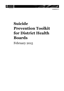 Suicide Prevention Toolkit for District Health