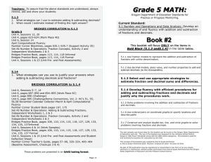 Book 2: Numbers & Operarations: Data Analysis