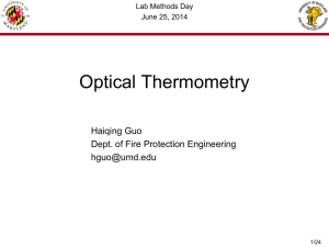 Optical Thermometry