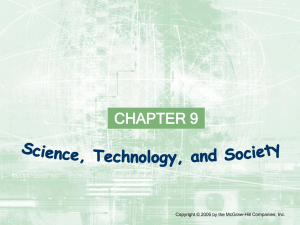 Chapter 9: Science, Technology, and Society