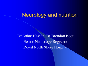 Neurology and nutrition