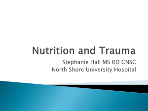 Nutrition and Trauma