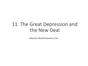 11. The Great Depression and the New Deal