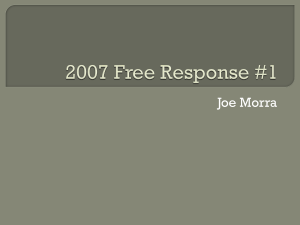 2007 Free Response