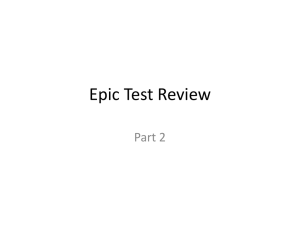 Epic Test Review