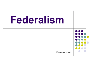 Federalism Chap. 3
