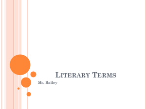 Literary Terms for the Grad Exam