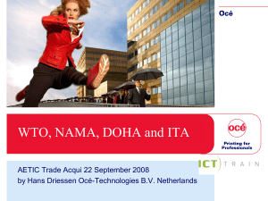 WTO, NAMA, and DOHA