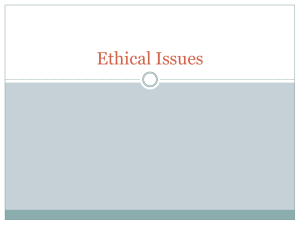 Ethical Issues - WordPress.com