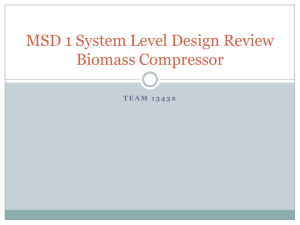 Systems Level Design Review Presentation