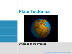 L04 - D5 - Teacher - Evidence of Plate Tectonics