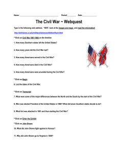 Civil War WebQuest