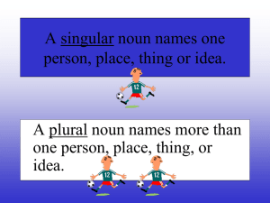 plural nouns - Techno