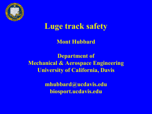 Luge track safety