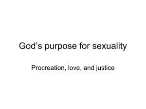 God*s purpose for sexuality