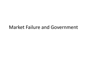 Market Failure and Government