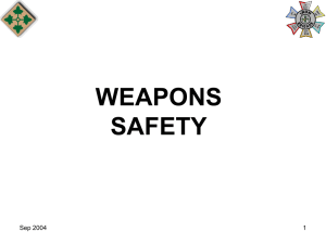 Weapons Safety Class