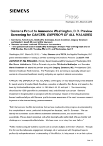 Siemens Proud to Announce Washington, DC