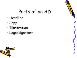 Parts of an AD