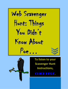 Web Scavenger Hunt: Things You Didn*t Know About Poe