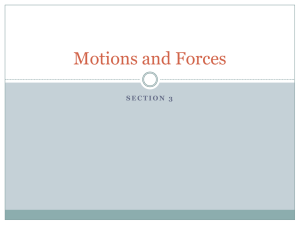 Motions and Forces - Warren County Schools