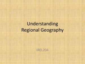 Understanding Regional Geography