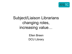 Ellen Breen, Sub-Librarian, Dublin City University - ANLTC