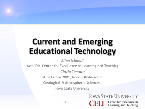 Current and Emerging Educational Technology