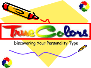True Colors Personality Styles