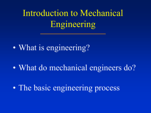 Introduction to Mechanical Engineering