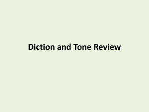 Diction & Tone Review