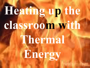 Thermal Energy - Duplin County Schools