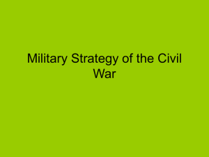 american history Military Strategy of the Civil War