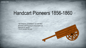 lesson 150 Handcart Pioneers Power Pt